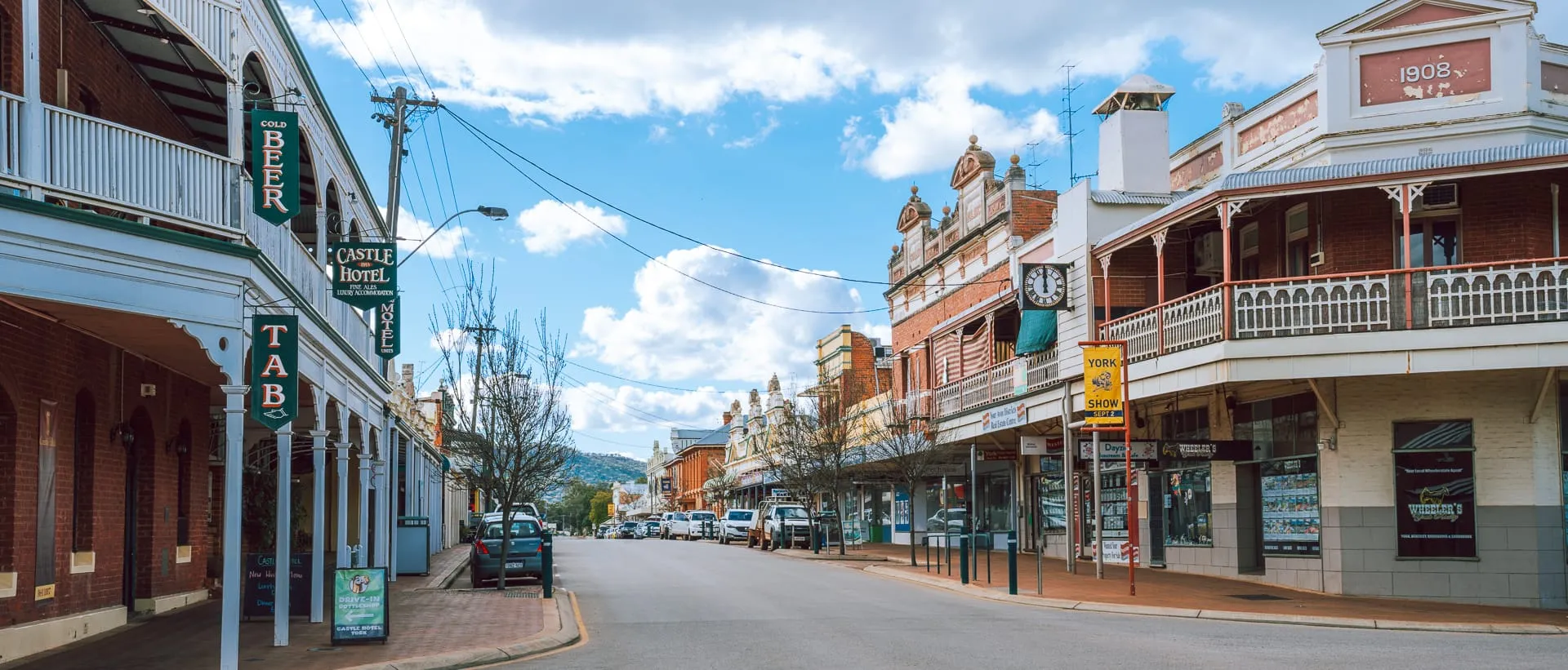 The rolling hills and heritage towns of the Avon Valley, Western Australia.